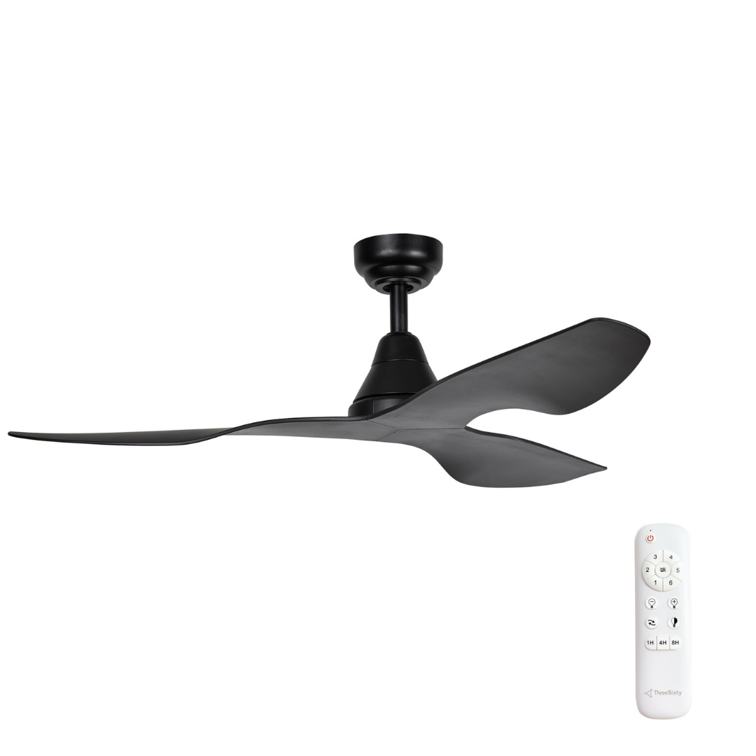 Simplicity DC Ceiling Fans 52" (132cm) - Black